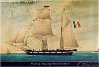 Bozzo_Antichi_Velieri_Quadro_019_FORTUNA_bombarda_in_navigazione_Domenico_Gavarone_1862.jpg