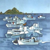 Boats, Island Bay, 1968, Rita Angus.jpg