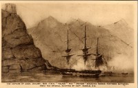 800px-Capture_of_AH_M_S__'Volage'_and_'Cruiser'_engaging_Seerah_fortress_batteries_in 1838 .jpg