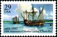 1993 Columbus--Ships-Landing-in-Puerto-Rico. 1493 jpg.jpg