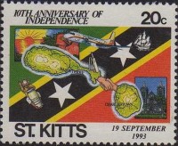 1993 Aspects-of-St-Kitts-on-flag.jpg