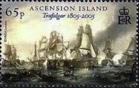 2005 Battle of Trafalgar Ships-in-battle.jpg