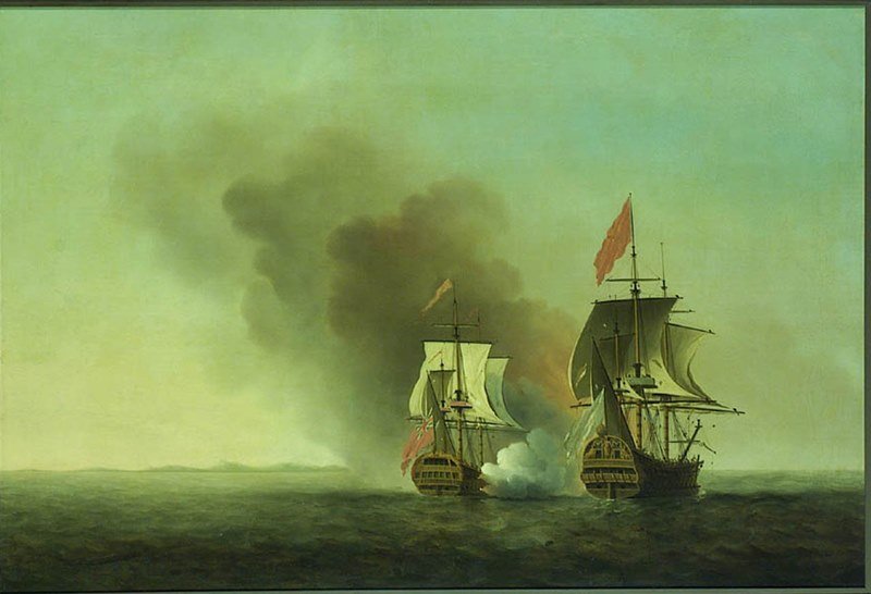 Capture of the 'Nuestra Señora de Cavadonga' by the 'Centurion', 20 June 1743.jpg