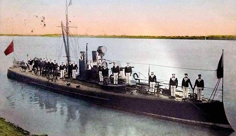 A Romanian river boat of the Căpitan Nicolae Lascăr Bogdan class at Galați (2).jpg