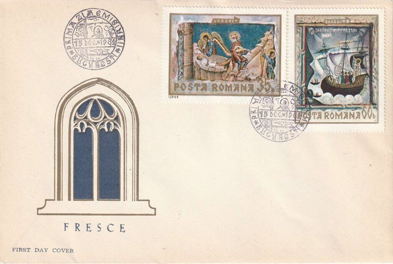 1969 freso moldavian monosteries FDC.jpg