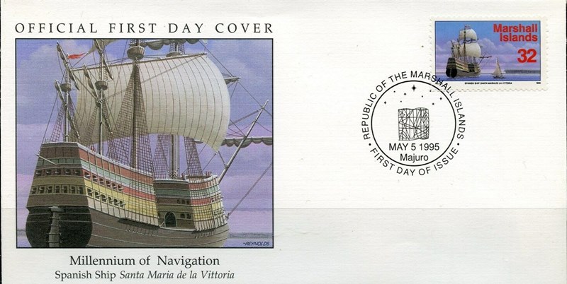 1996 millennium of navigation SANTA MARIA DE LA VICTORIA FDC  (3).jpg