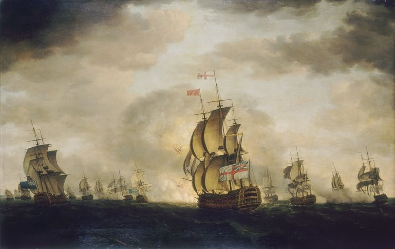 holman painting +Battle of Cape St Vincent + HMS Sandwich.jpg