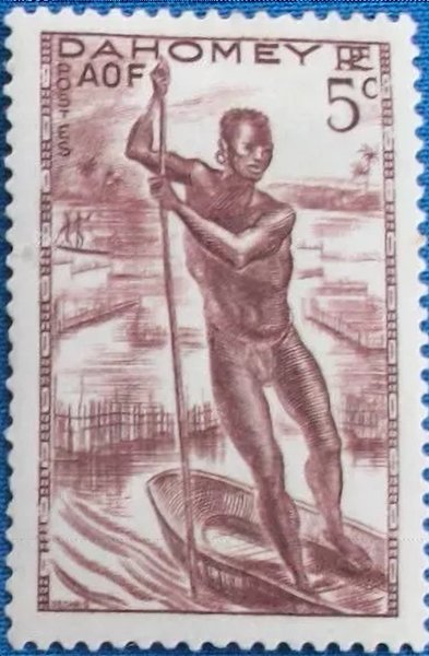 dahomey man poling canoe 5c.jpg