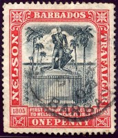 (8a) Nelson's statue Barbados SG147